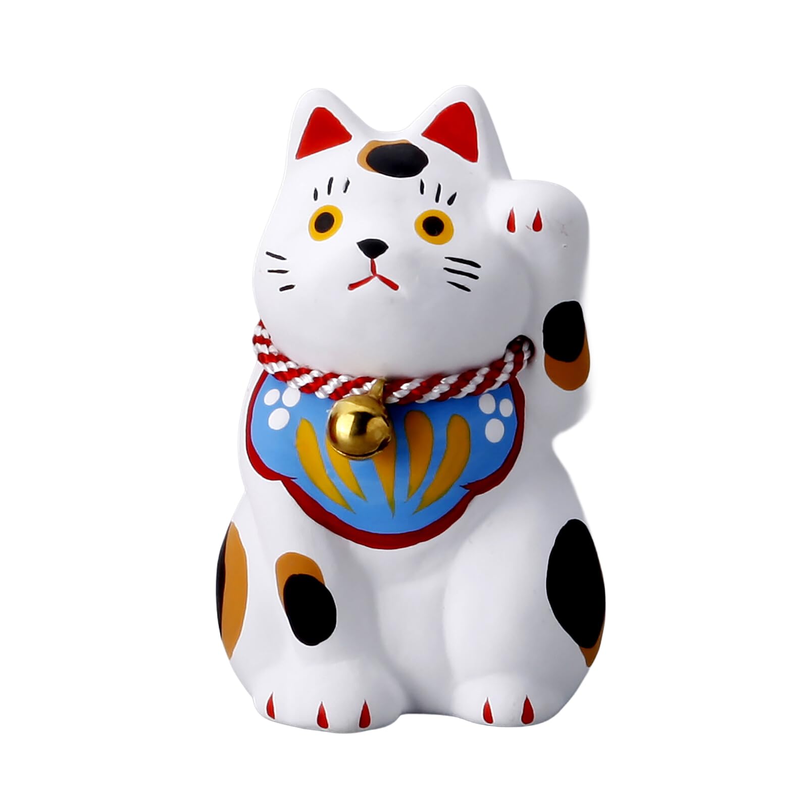 Дом Ремесленника Народный Шарм Белый Маленький Манеки-неко (Lucky Cat) - Поделки/Удача - (Счастливчик) -