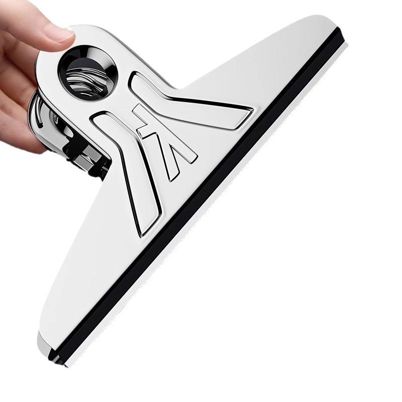 Stainless Steel Mountain Clip Collection: Extra Large, Small Book and Bill Clips for Drawing Boards
