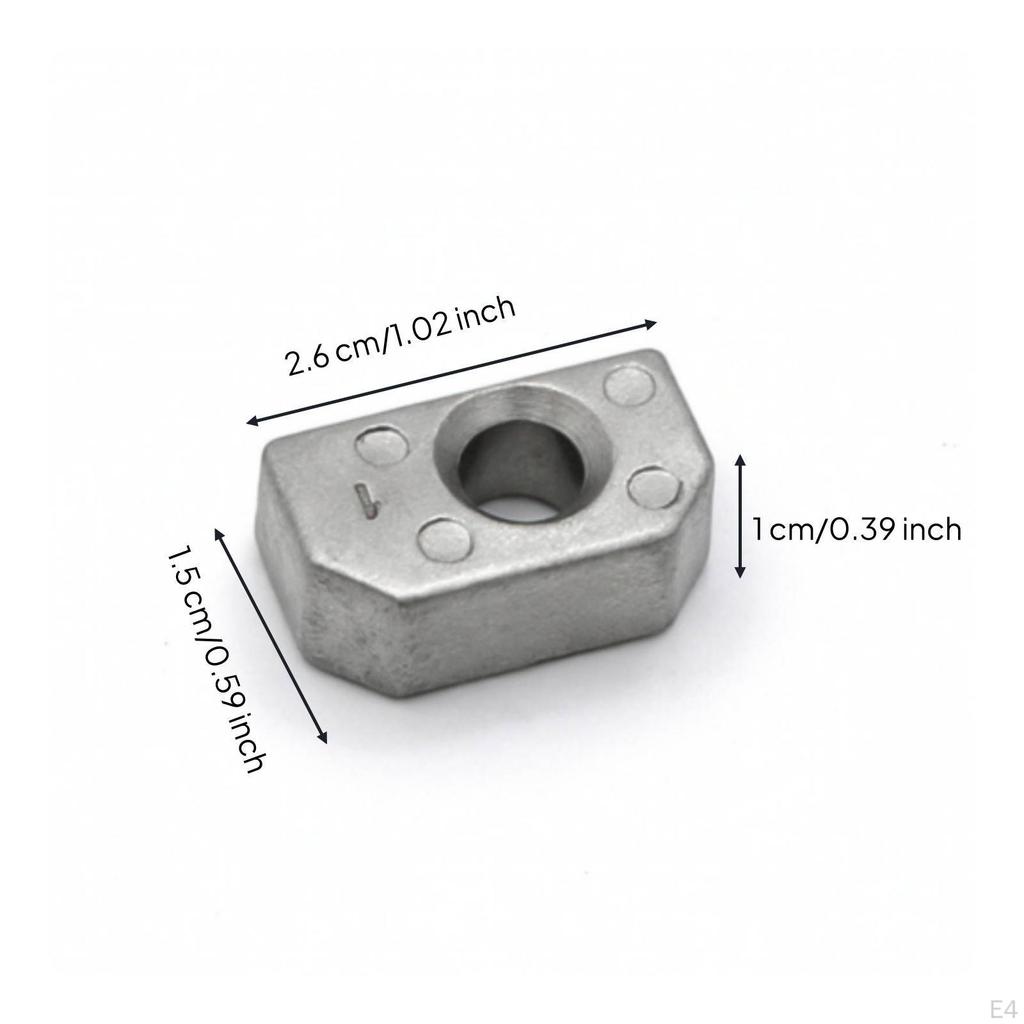 Outboard Anode Aftermarket Sacrificial Metallic-Finish for Boat Owners