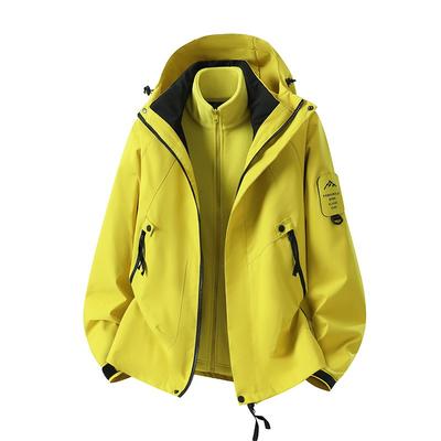 Heren Dames 3-in-1 Waterdichte Winddichte Wandeljas Met Uitneembare Fleece Voering Winter Buitenactiviteiten