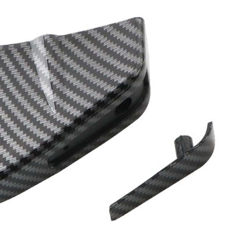 4 Stück Universal ABS Auto Modifiziert Heckstoßfänger Diffusor Spoiler Heckstoßfängerlippe Diffusor Antikollisionszubehör enthalten