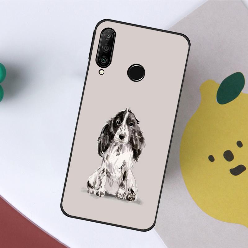 Cartoon Cocker Spaniel For Huawei Nova 12s 12i 11i 8i Y73 Y72 Y61 Y91 Y90 Y70 Y60 9 10 SE P30 P40 Lite P60 Pro Case
