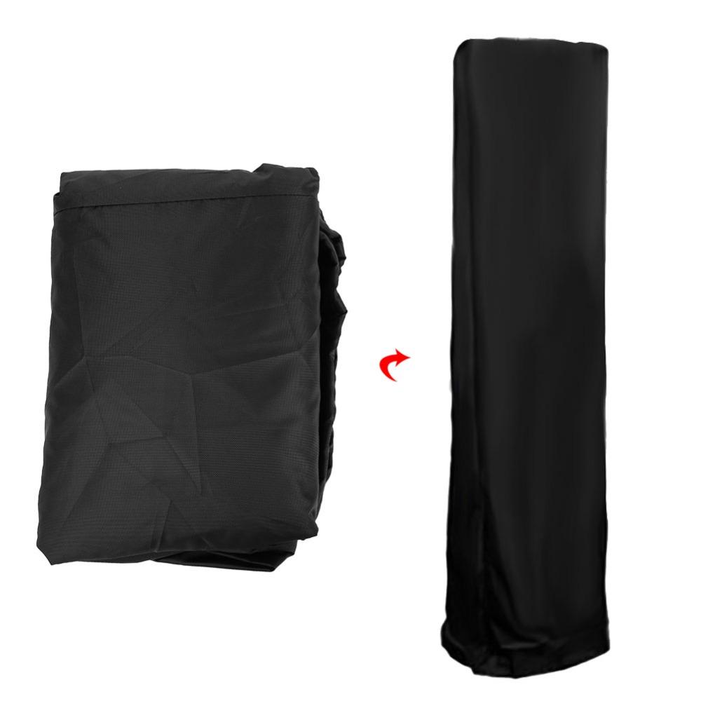 210D Oxford Cloth Heater Cover Dust Proof Cover Black Outdoor Heater Cover  Standup Heater