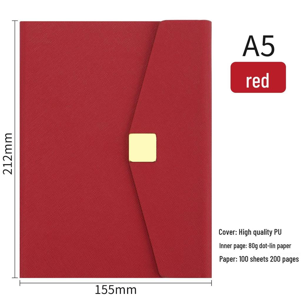 Cuaderno A5 Personalizado con Hebilla Magnética - Set de Regalo con Logo - Souvenir Corporativo Ideal