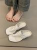 Retro High-heeled Sandals New Niche Temperament Simple Fairy Toe Thin Heel Flip-flops