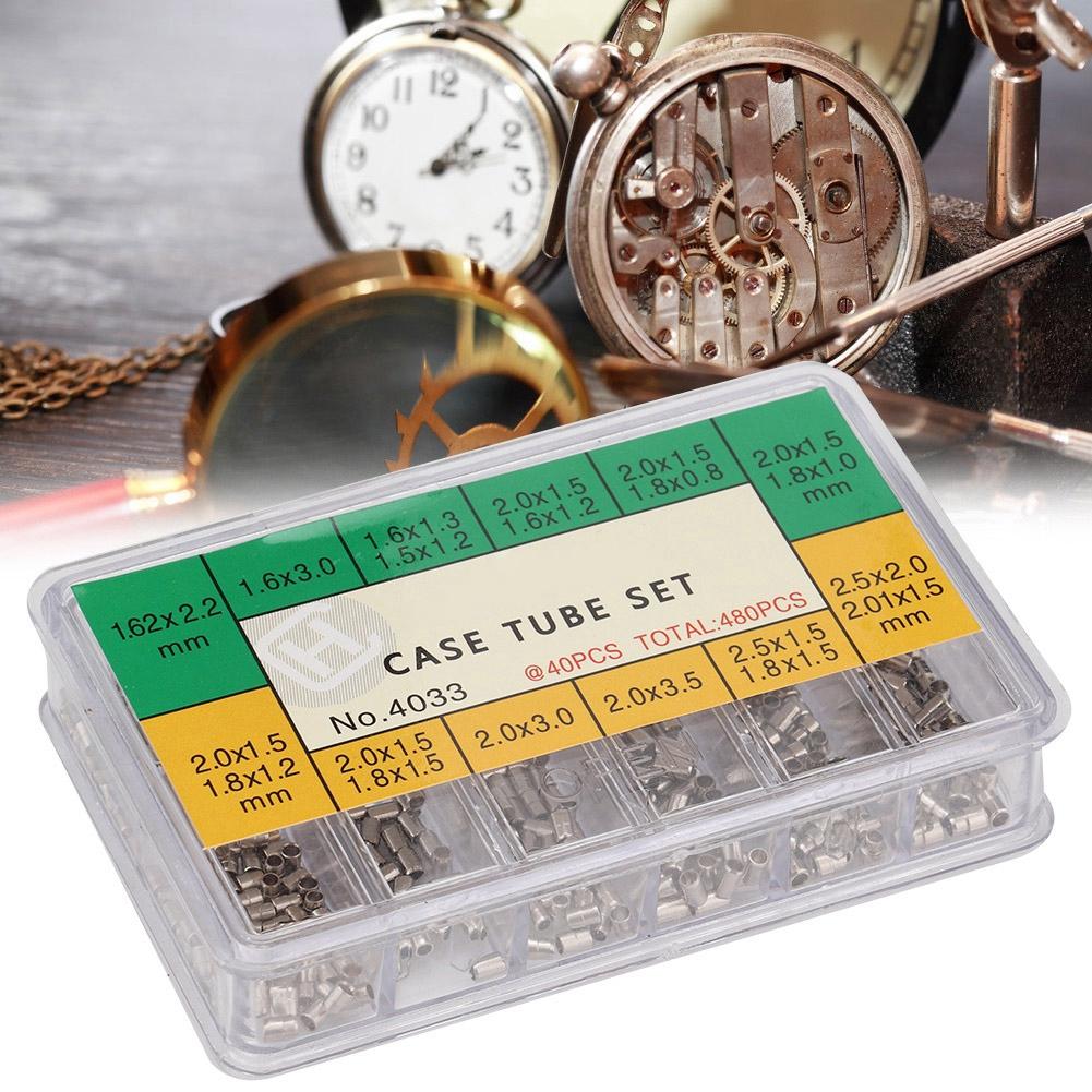 12 Sizes of Watch Case Tube Metal Repairing Tool for Watch Watchmaker Fixing Accessory