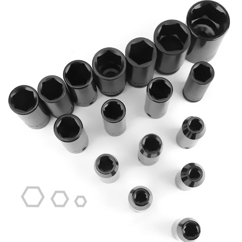 1/2" Inch Drive Deep Impact Sockets Air Pneumatic Socket Wrench Head 8-20mm Standard Car Auto Truck Repair Tool