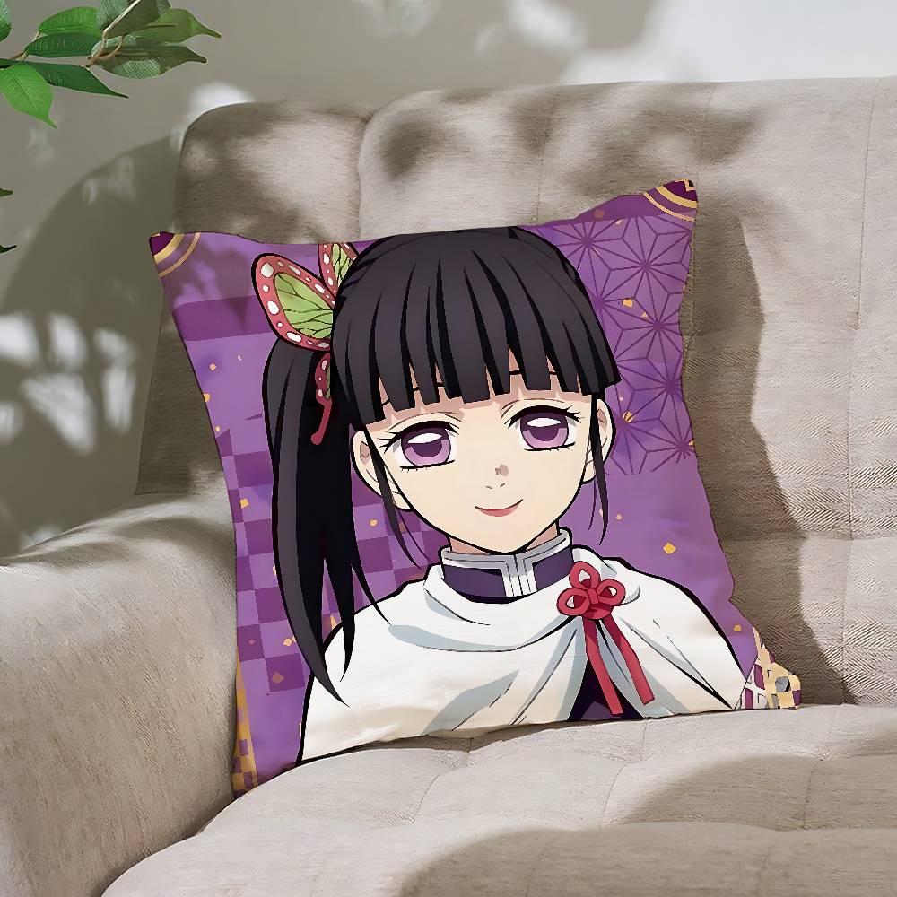 Anime Tsuyuri Kanao Pillow Case Cushion Cover Soft Cute Throw Pillow Case For Car Sofa Pillowcase Polyester With Zipper