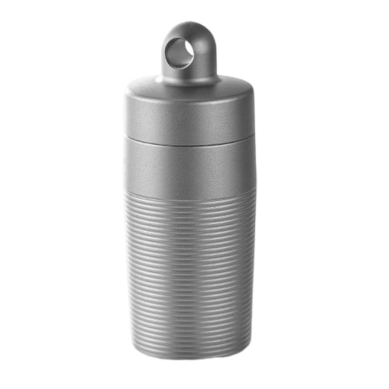 Pillenbox Behälter Camping Medikamenten Etui mit Halsketten Schlüsselanhängern Reise für Outdoor Abenteuer