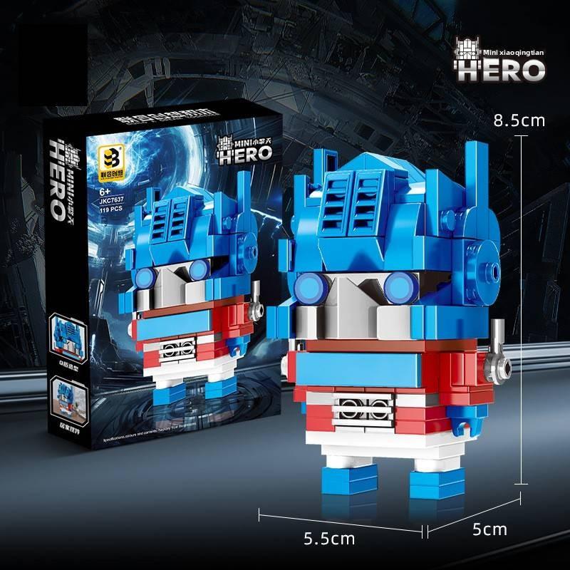 Optimus Bumblebee Prime Plastic Building Blocks Kids Creative Play Development