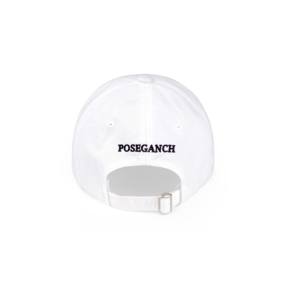 Pojeugancheu Signature Logo Ball Cap White