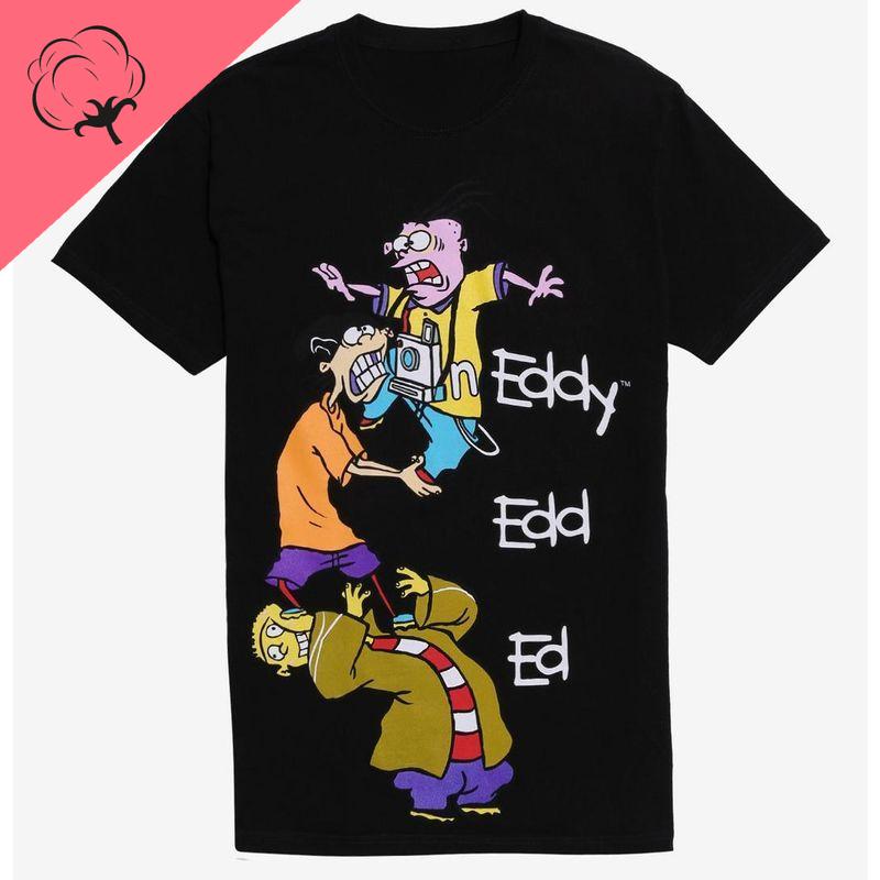 

Ed Edd Eddy Stack Unisex TShirt New Style Fashion Casual Funny Cotton Round Neck Short Sleeve Breathable Women Y2k Clothes S