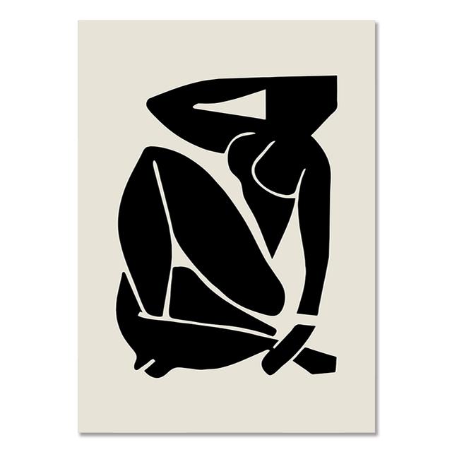 Moderne Kunst Matisse Abstrakte Poster Zeichnung Körper Linie Figur Malerei Wand Bild Leinwand Druck Nordic Wohnkultur für Wohnzimmer