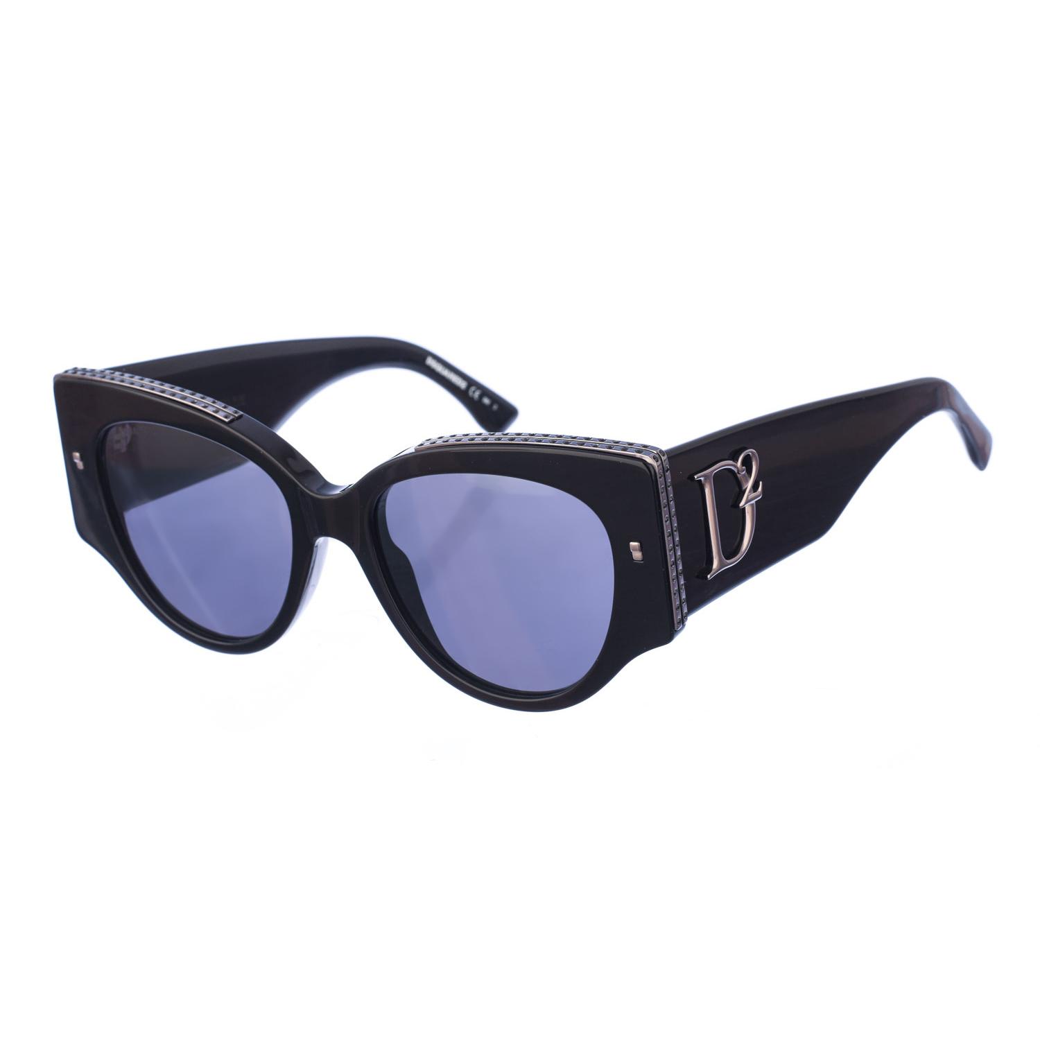 Occhiale da sole in acetato dalla forma a farfalla D20032S DSQUARED2 donna TU nero