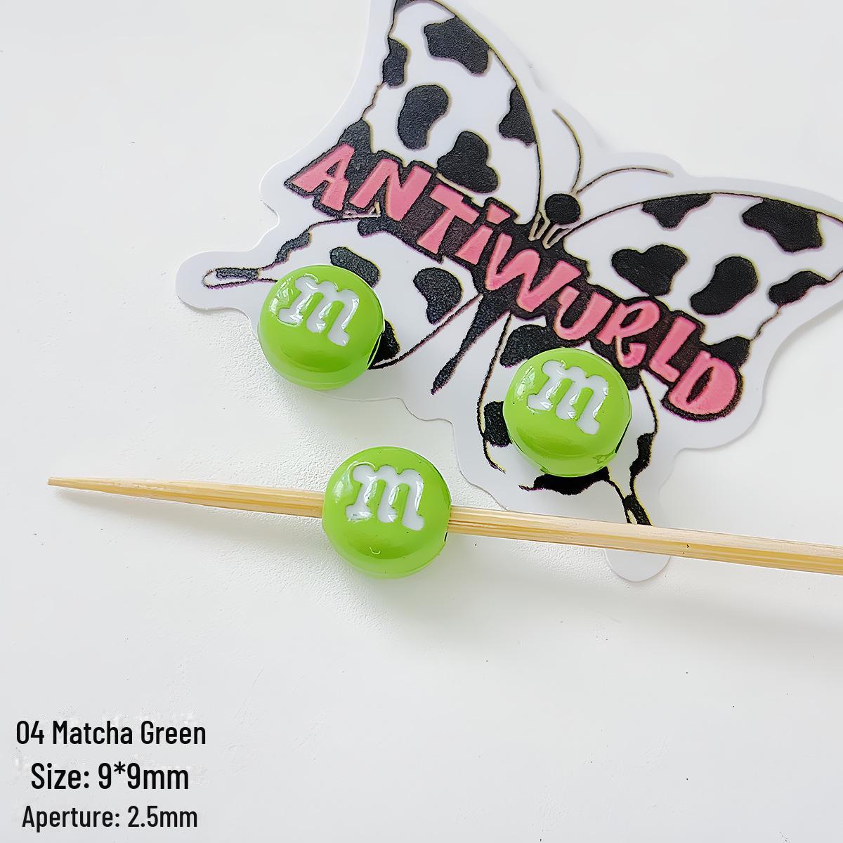 

Кольорові намиста зі сплаву Candy M Bean для браслетів і намист ручної роботи своїми руками 1 piece