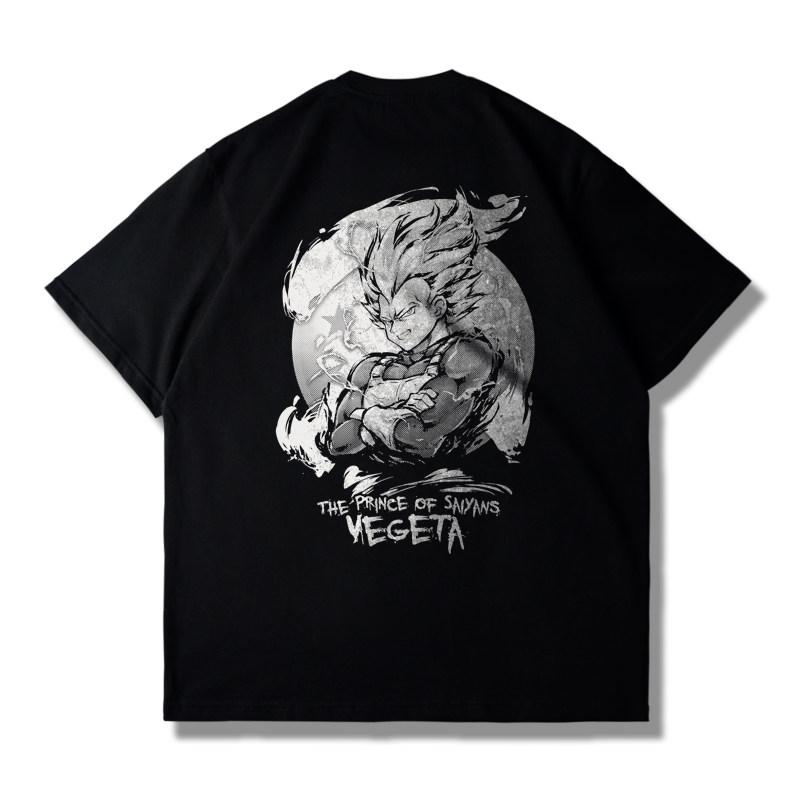 Latest Dragon Ball Anime Super Saiyan Goku Printed Shortsleeved Trendy Casual Shirt for Men and Women