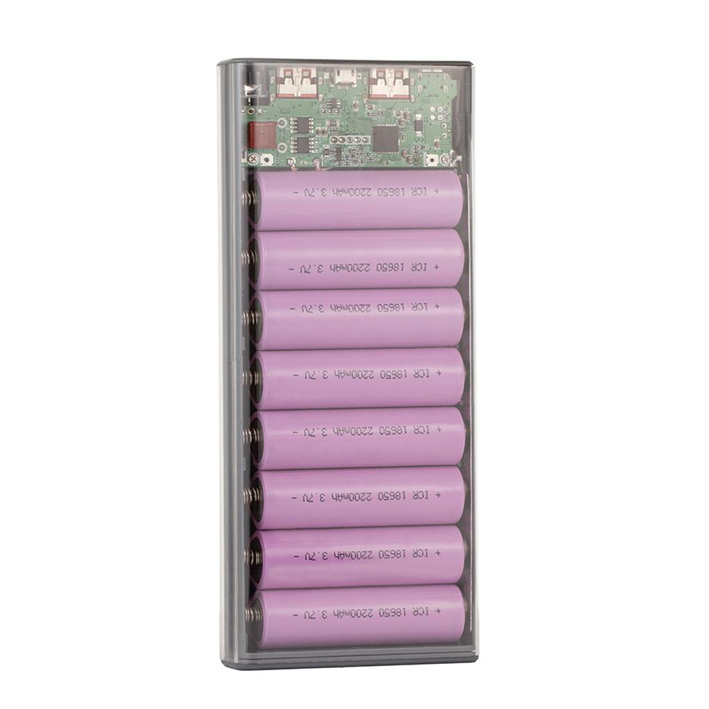8x18650 Battery Holder Shells Power Bank Case PVC Shells Charger Power Bank Shells Protectors DIY PVC Boxes