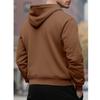 Amerikanischer Stil Herbst Winter Neue Mode Herren Einfarbig Große Tasche Lässig Trendig Langarm Kapuzenpullover Outdoor Sweatshirt Männlich