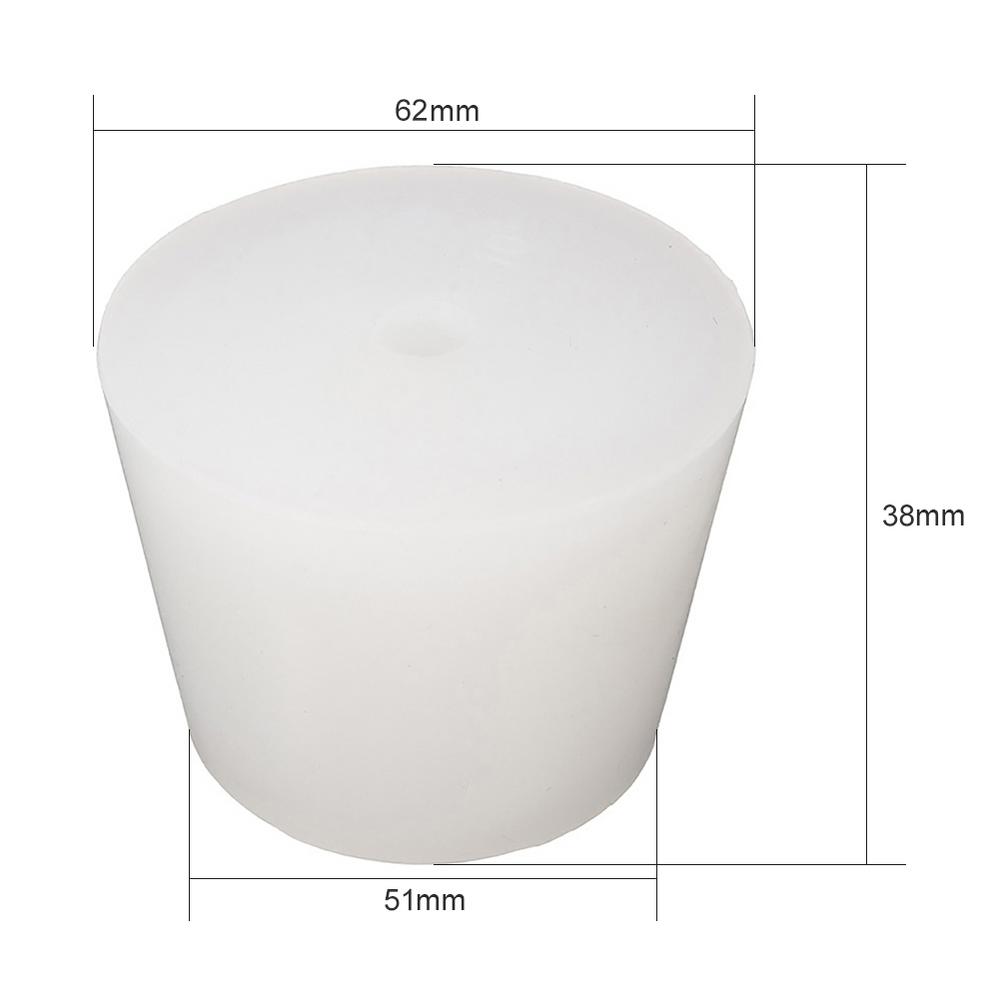 Home Bottle Stopper Brew Wine Stoppers Silicone Plug With Hole For Airlock Valve Bubbler Grade Silicone Rubb