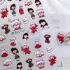 Inuyasha 3D Cartoon Nail Stickers: Kagome & Shippo Characters
