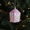 Christmas Ornament Sparkling Pink Series Ice Cream Doughnut Shape Hanging Pendant Farmhouse Xmas Decor