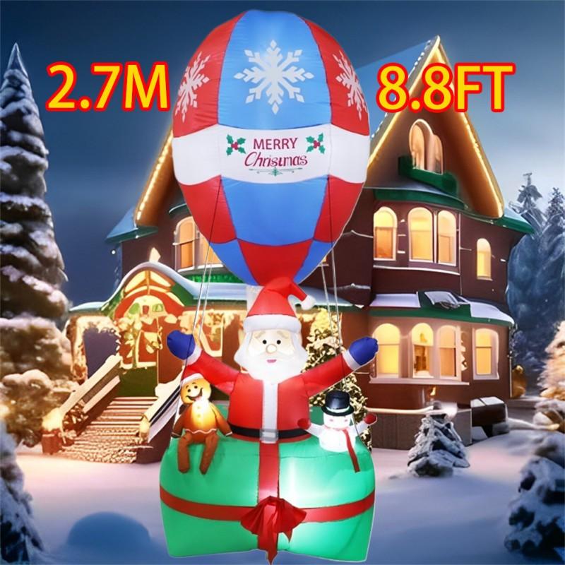 Christmas Inflatable Style Decoration Built-in LED Lights Inflatable Model Outdoor Ornament Xmas Party New Year Garden Decor
