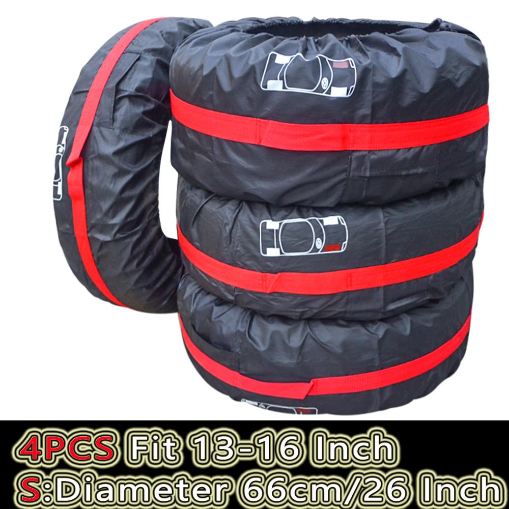 ISGTDRM Lot Car Spare Tire Cover Auto Wheel Tire Storage Bags Dustproof Protective Cover Car Styling Vehicle Tyre Accessories