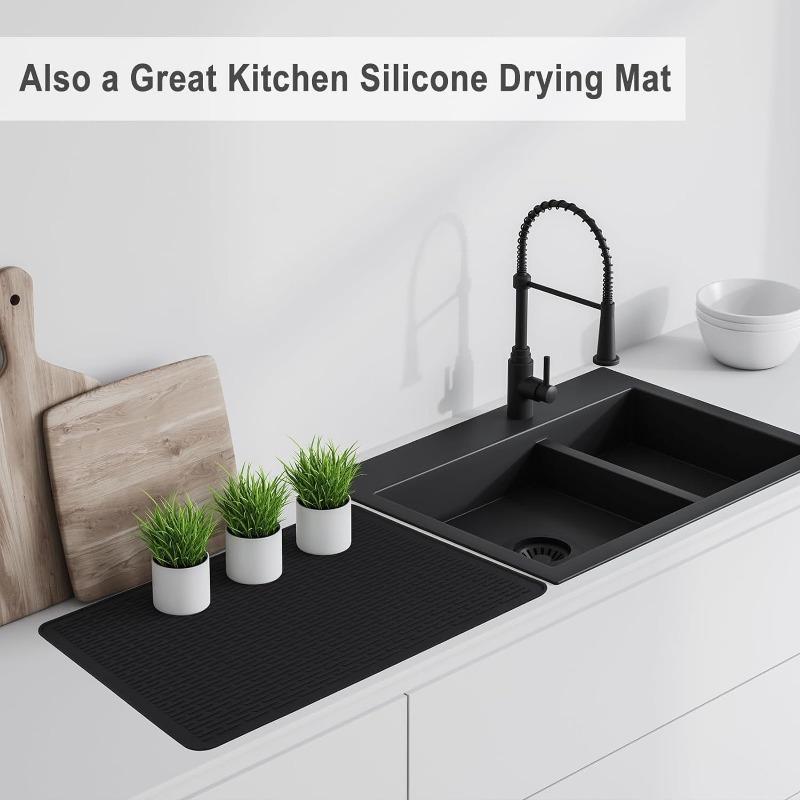 1PC Silicone Stove Top Protective Mat Electric Stove Top Cover, Kitchen Stove Protective Mat Multifunctional Sink Mat