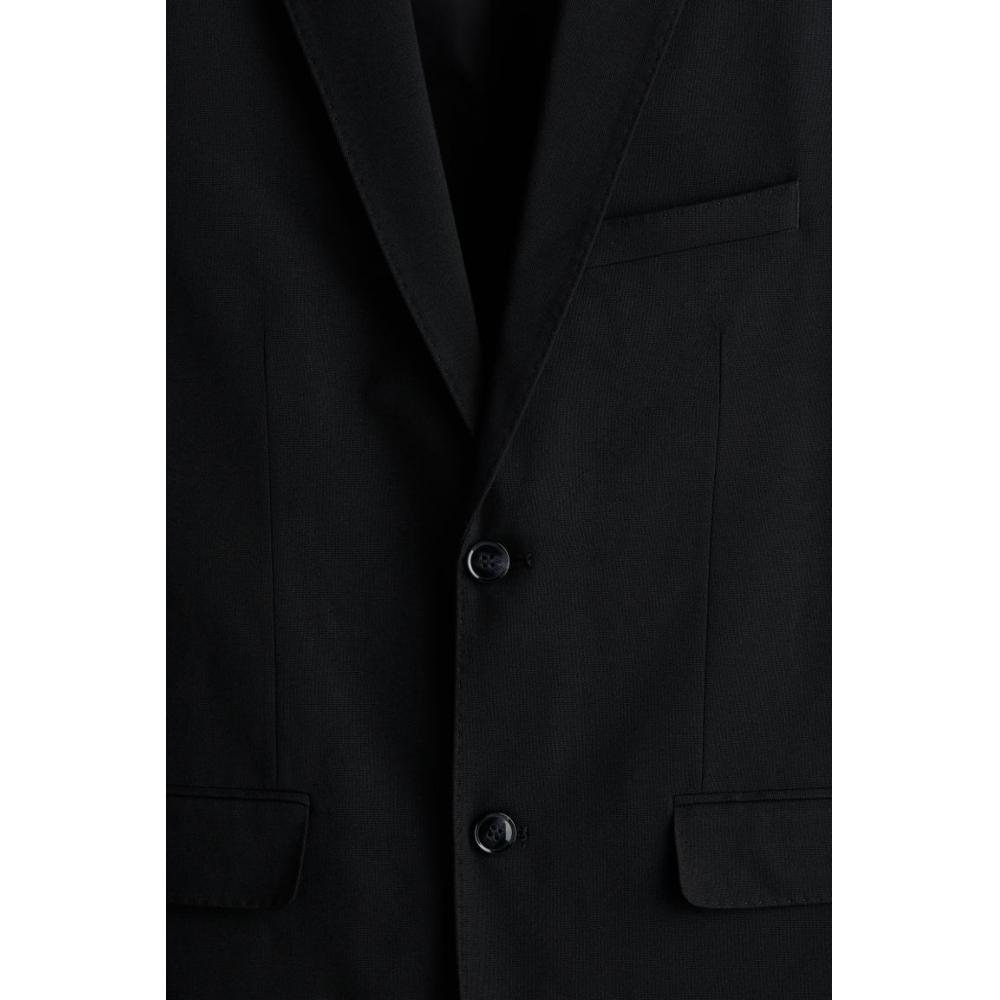H M Single Breasted Jacket sliM Fit Black