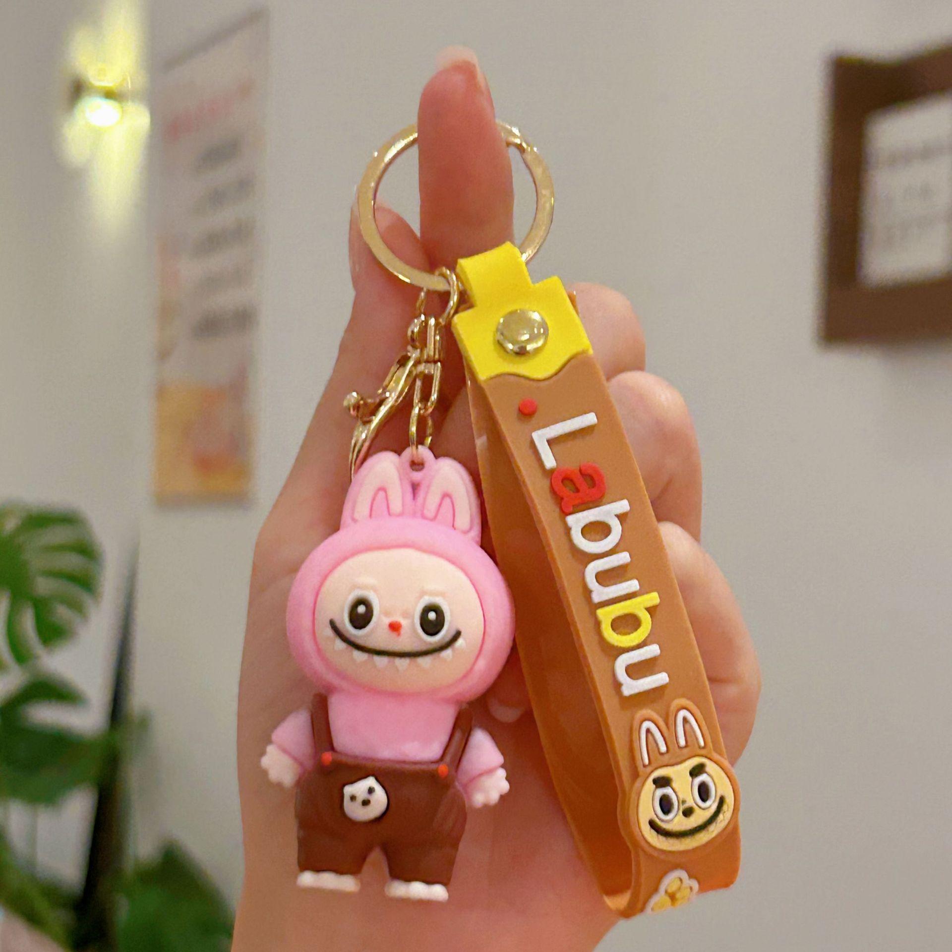 

Комбинезон Кукла Барашек Брелок Кукла Рабуб Подвеска для студенческого рюкзака Парная подвеска 6.8*3.3cm