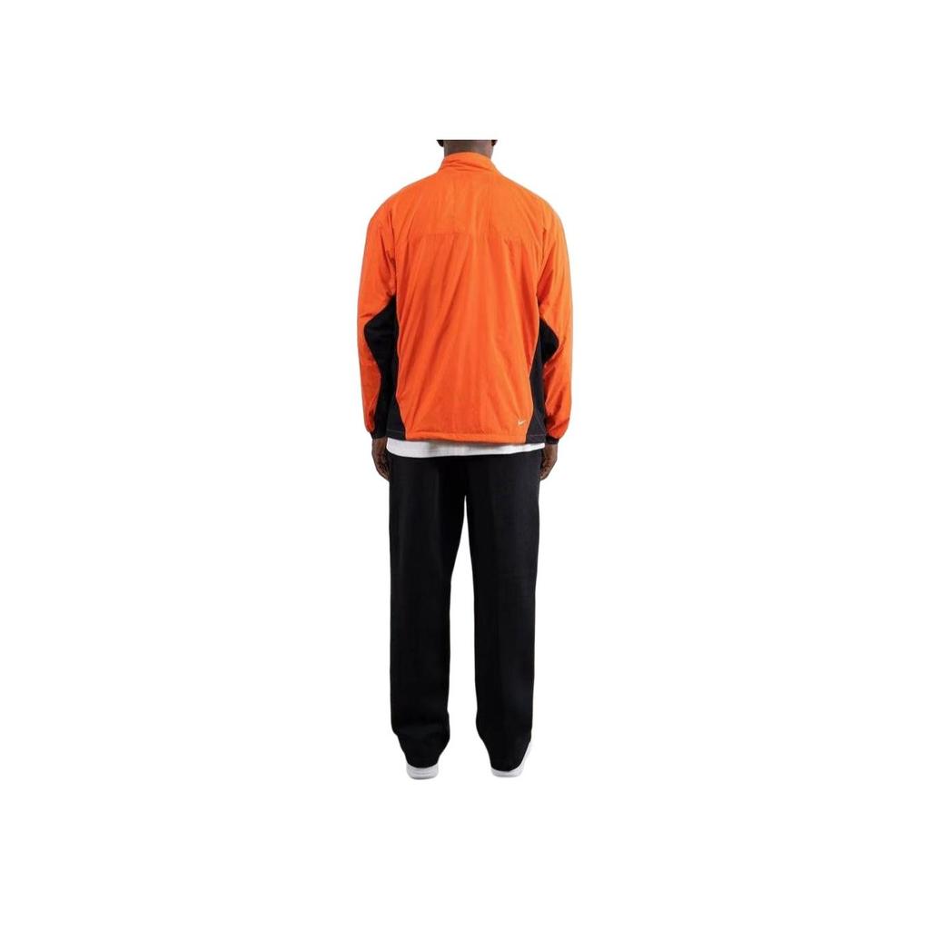 Nike Color Block Logo Zip Long Sleeve Jacket Men Jacket Orange DX7881-809