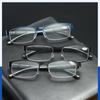 Men's Business Half-frame Myopia Glasses Frame Anti-blue Light Flat-light Glasses Trendy Square Presbyopic Glasses for Business