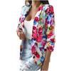 Kadın İlkbahar Ve Sonbahar Yaka Baskı Mizaç Slim Fit Küçük Blazer