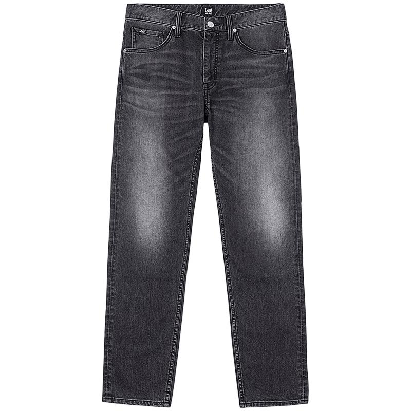 Lee Men's 2025 A/W Dark Gray Tapered Mid-Waist Five-Pocket Jeans