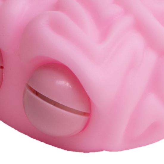 Simulation Pink Brain Squeeze Toy Stress Relief Popping Eyes Brain Sensory Toy Decompression Stress Ball Realistic Brain Fidget