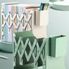 20cm Metal Bookend Retractable Desktop Book Stand Space-saving Book Organizer Holder Stable Book Rack For Home School Office