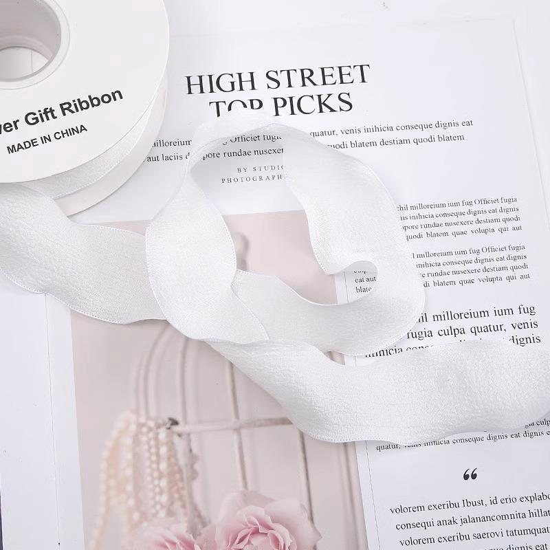 

Ruffled lace ribbon 4cm*10 yards One size