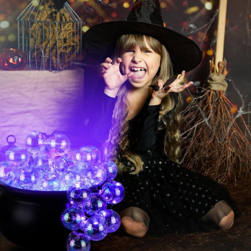 Halloween Cauldron Outdoor Halloween Pot Candy Holder Bubble Bowl Props Decoration For Kitchen Home Parties Events Yard Porch