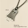 Little Cute Ghost Pendant Necklace Halloween Funny Jewelry Gift