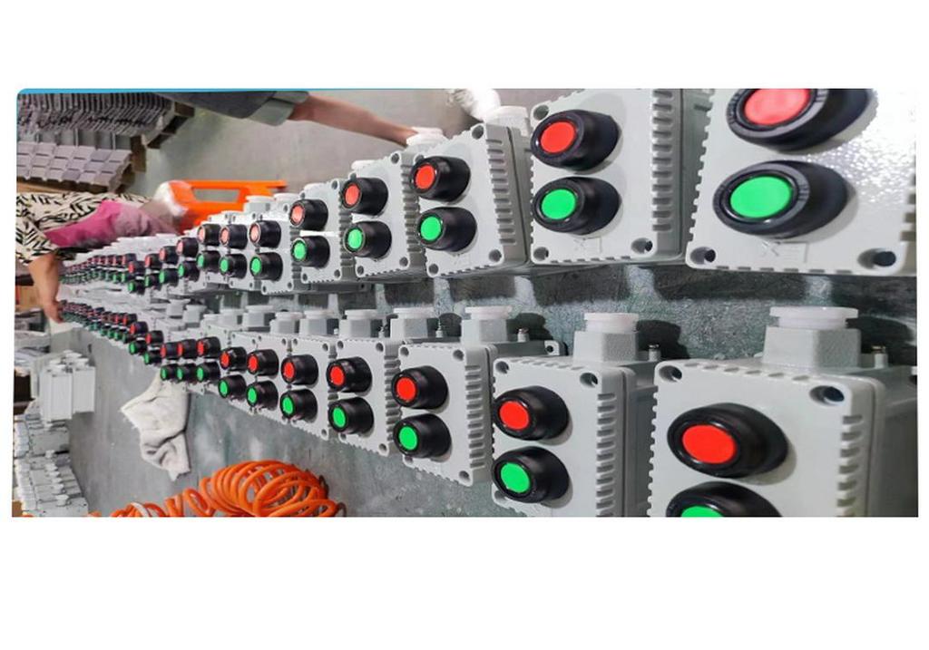 LA53 Explosion-Proof Emergency Stop & Self-Locking Control Switch Box (1H/2H/3H)