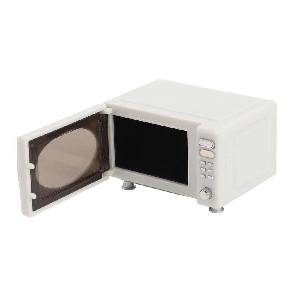 Miniaturowy Model Mikrofalówki do Domku dla Lalek Wysoka Symulacja Akcesoria Kuchenne Ozdoby Mały Dom
