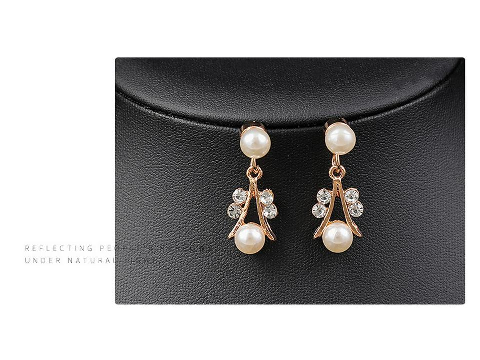 Set Nuntă Colier și Cercei cu Perle Coreene - Bijuterii la Modă din Aliaj Electroplacat