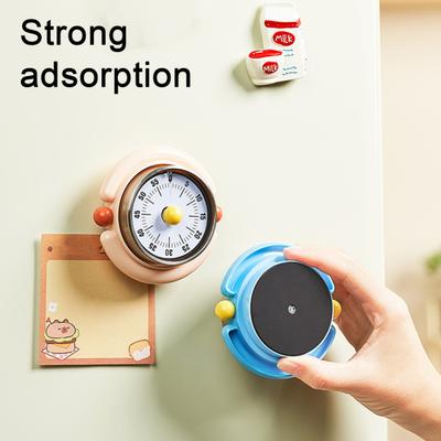 Mechanischer Küchentimer 60-Minuten-Countdown-Timer Retro Edelstahl Magnetischer Timer für Kochen und Backen