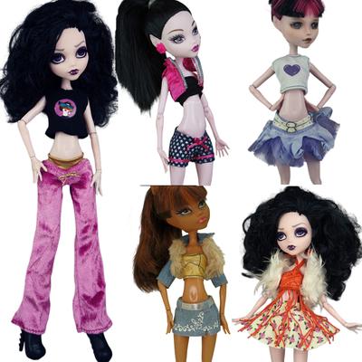 Random 5 Set 27cm Doll Clothes For 10.5 Inch Doll Dress 11" Mst High Dolls Skirt  Cosplay Collection Gothic Miniature Items