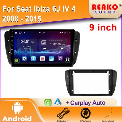 Android Auto Autoradio für Seat Ibiza 6J IV 4 2008 - 2015 Navigation GPS Carplay Multimedia Player Stereo 4G Wifi BT Cam 2din