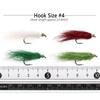 Messing Beadhead Long Ice Dub Fiber Streamer Fliegenköderfisch Forelle Lachs Steelhead Äsche Angelfliegen Köderköder