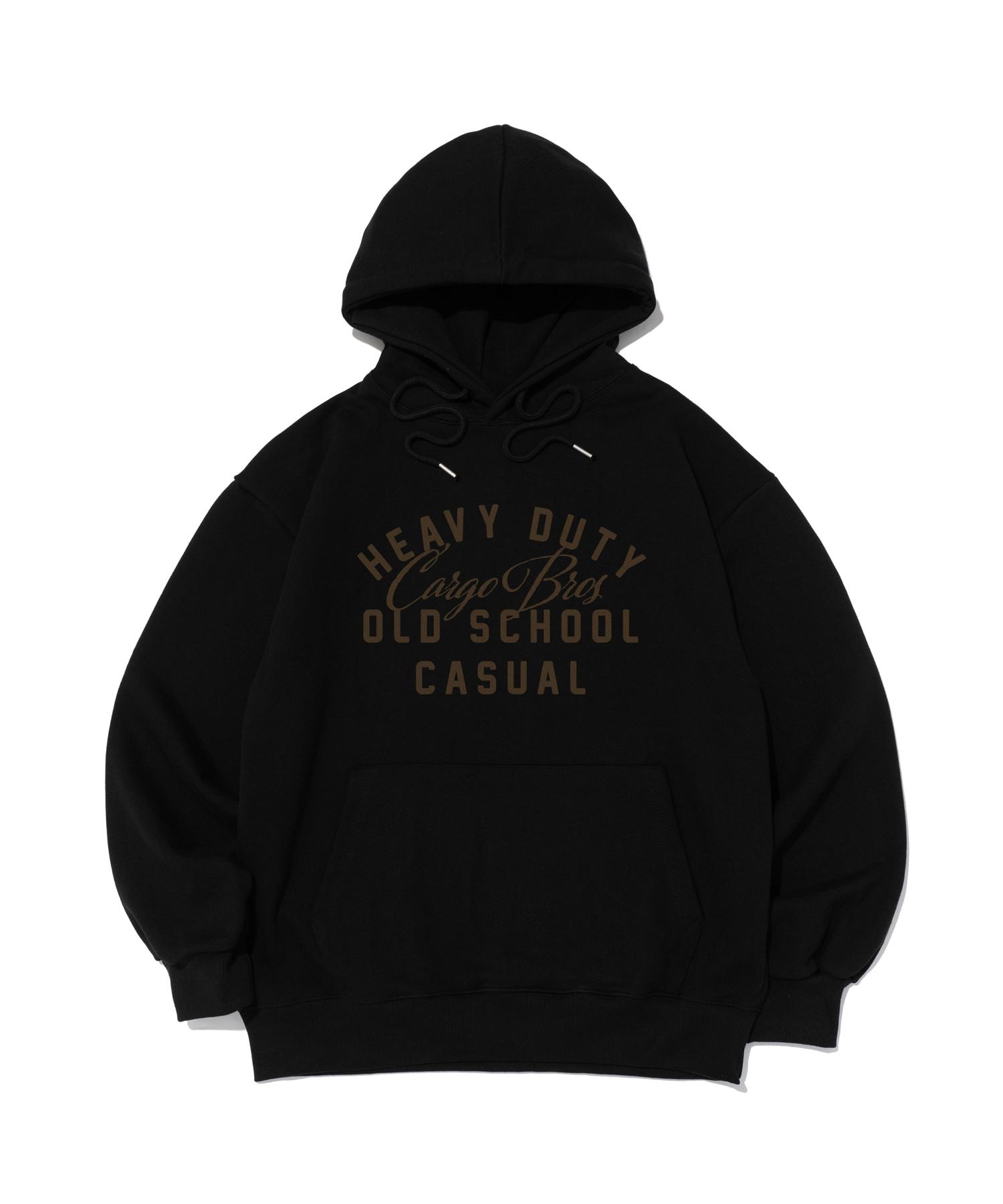Cargo Bros Old School Logo Oversized Hoodie (Black) L (Brushed)