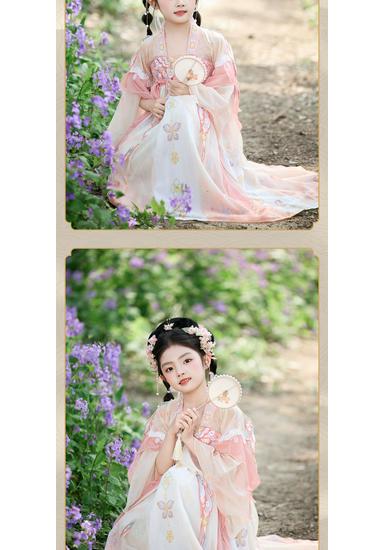 Summer 2026 Girls' Hanfu: Tang-Inspired Daily Wear Dress for Fairy-Like Performances