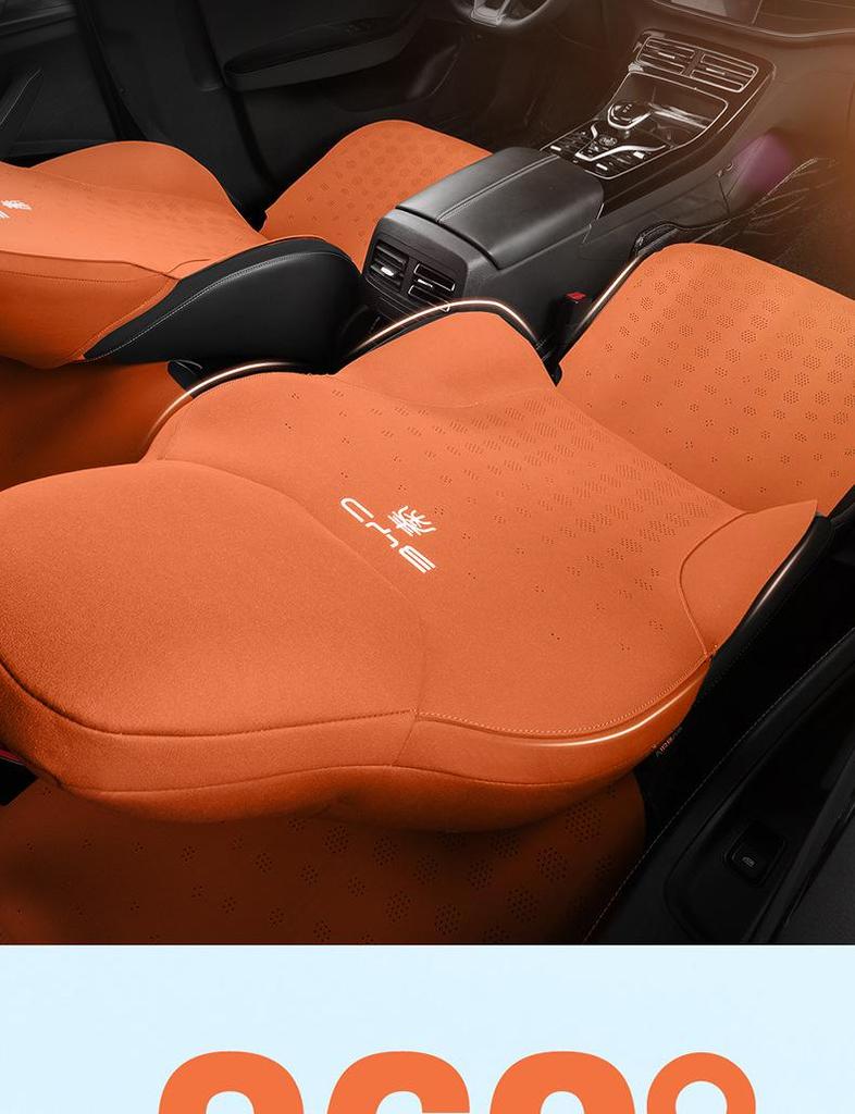 BYD Qin PLUS Car Seat Cushion - Suede Saddle Cover, All-Season Style