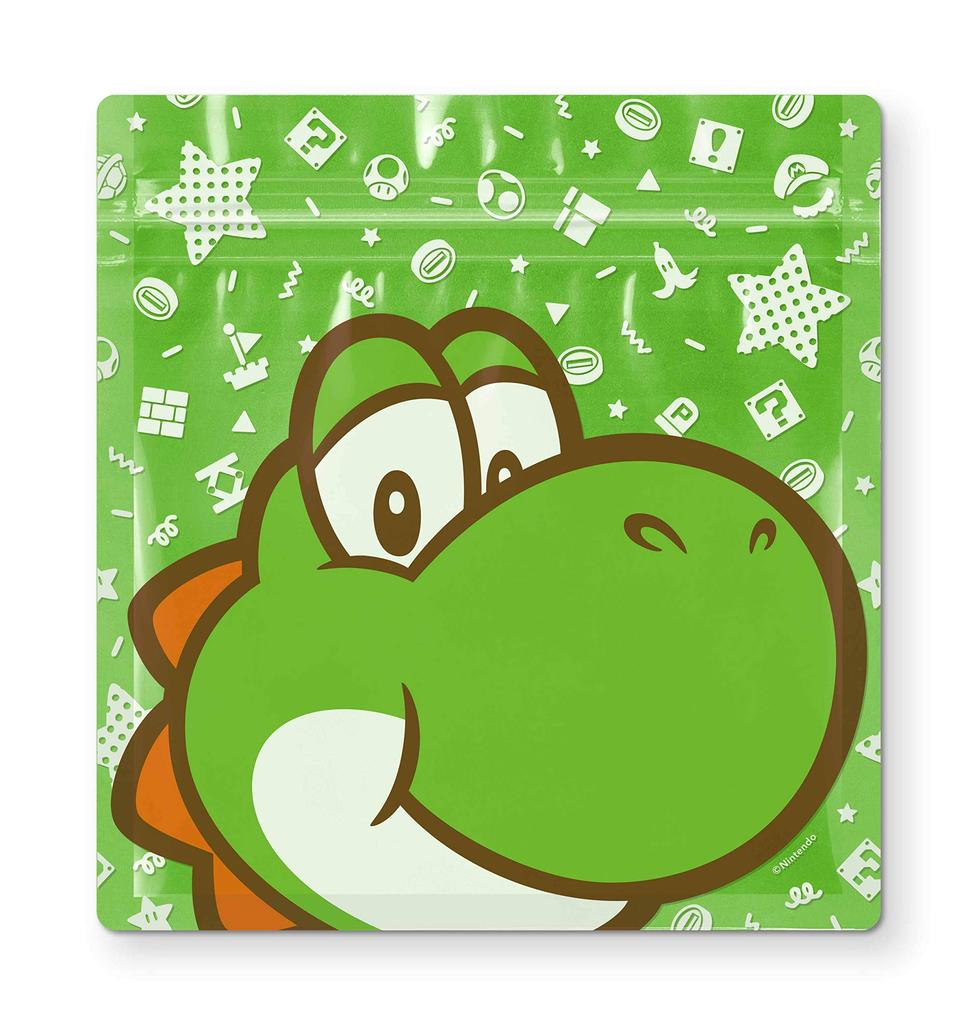 Nintendo Super Mario Home & Party Zipper Bag Yoshi Egg NSL-0108 Storage Pouch Reusable Kitchen Organizer Food Bag Cute Character Gift